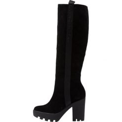 Calvin Klein Jeans SIBILLA Kozaki na obcasie black. Brązowe buty zimowe damskie marki Calvin Klein Jeans, z jeansu, na obcasie. Za 879,00 zł.