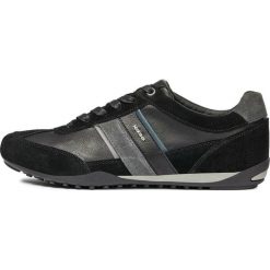 Geox tenisówki męskie Wells U52T5C 022ME 43 czarny. Czarne trampki męskie Geox, w paski, z paskami. Za 429,00 zł.