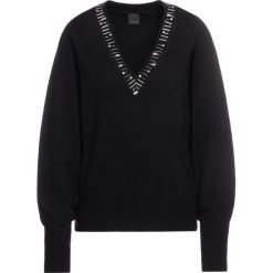 Sweter Pinko Coreano 20192 PBK2 1B13ZJ Y5T3. Czarne swetry damskie Pinko, xs, bez wzorów, z wełny, klasyczne, bez rękawów, bez kaptura. W wyprzedaży za 539,00 zł.