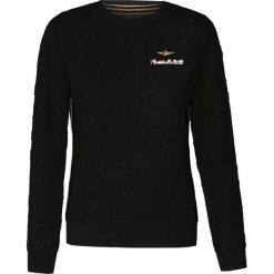 Bluza AERONAUTICA MILITARE. Czarne bluzy damskie Aeronautica Militare, z aplikacjami, z dzianiny, bez rękawów, bez kaptura. W wyprzedaży za 423,00 zł.