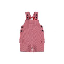 Spodnie niemowlęce: Pink or blue Ogrodniczki red paski