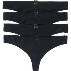Stringi "microtouch" bonprix czarny. Czarne stringi damskie bonprix, bez wzorów. Za 39,96 zł.