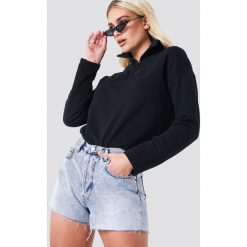 NA-KD Trend Jeansowe spodenki z wysokim stanem - Blue. Niebieskie szorty damskie marki NA-KD Trend, bez wzorów, z jeansu, z podwyższonym stanem. W wyprzedaży za 97,17 zł.