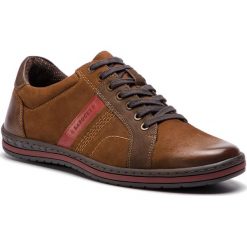 Półbuty LASOCKI FOR MEN MI08-C485-323-01. Brązowe półbuty męskie Lasocki For Men, bez wzorów, ze skóry, bez zapięcia. Za 189,99 zł.