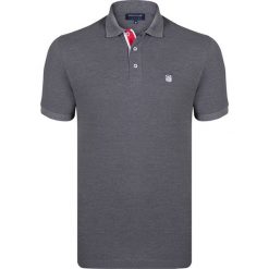 Koszulka polo w kolorze ciemnoszarym. Szare koszulki męskie Giorgio di Mare, s, bez wzorów, z bawełny, polo, bez rękawów. W wyprzedaży za 85,95 zł.