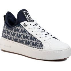 Sneakersy MICHAEL MICHAEL KORS - Ace Lace Up 43R0ACFS2Y Ivory/Denim. Niebieskie półbuty damskie MICHAEL Michael Kors, na co dzień, bez wzorów, ze skóry, bez obcasa, na płaskiej podeszwie, bez zapięcia. Za 739,00 zł.