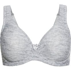 Biustonosz t-shirt bonprix jasnoszary melanż. Szare biustonosze bonprix, bez wzorów. Za 54,99 zł.