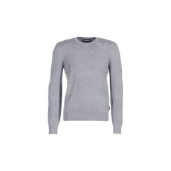 Swetry Emporio Armani UWES. Szare swetry męskie marki Emporio Armani, m, bez wzorów, bez kołnierzyka, bez kaptura. Za 567,20 zł.