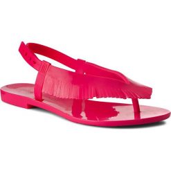 Sandały MELISSA - Harmonic Sandal+Sali 31910 Pink 06718. Różowe klapki damskie Melissa, z aplikacjami, z tworzywa sztucznego, bez obcasa, na obcasie. W wyprzedaży za 129,00 zł.