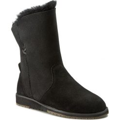 Buty EMU AUSTRALIA - Bells Beach Lo W11361 Black. Czarne kozaki damskie EMU Australia, na imprezę, z wełny, bez obcasa, bez zapięcia. W wyprzedaży za 319,00 zł.