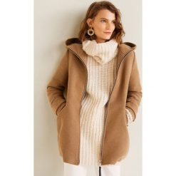 Mango - Płaszcz Audrey. Szare płaszcze damskie Mango, l, z materiału. Za 299,90 zł.