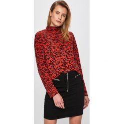 Tally Weijl - Bluzka. Pomarańczowe bluzki damskie TALLY WEIJL, s, bez wzorów, z elastanu, z golfem, bez rękawów. W wyprzedaży za 34,90 zł.