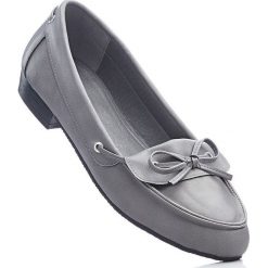 Mokasyny w 2 szerokościach bonprix jasnoszary. Szare baleriny damskie marki bonprix, eleganckie. Za 44,99 zł.