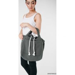 Torba dzianinowa w kolorze khaki. Brązowe torebki klasyczne damskie marki Pakamera, z bawełny, duże. Za 93,00 zł.