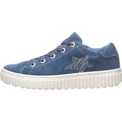 Skórzane sneakersy "Nira" w kolorze niebieskim. Niebieskie trampki dziewczęce Lurchi, bez wzorów, na sznurówki. W wyprzedaży za 172,95 zł.