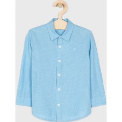 Calvin Klein Jeans - Koszula dziecięca. Niebieskie koszule chłopięce z elastanu, klasyczne, długie. W wyprzedaży za 199,90 zł.