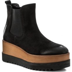 Botki CARINII - B4105/CZ 360-528-PSK-C44. Czarne botki damskie skórzane marki Carinii. W wyprzedaży za 239,00 zł.