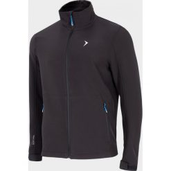 Softshell męski - głęboka czerń - Outhorn. Pomarańczowe kurtki męskie Outhorn, m, bez wzorów, z elastanu, bez kaptura. W wyprzedaży za 89,99 zł.