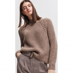 Sweter z domieszką wełny i moheru - Beżowy. Brązowe bez kategorii Reserved, s, z wełny. Za 159,99 zł.