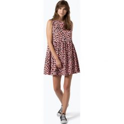 Tommy Jeans - Sukienka damska, różowy. Różowe sukienki damskie Tommy Jeans, l, bez wzorów, z jeansu, bez kołnierzyka, z krótkim rękawem, krótkie, mini. Za 449,95 zł.
