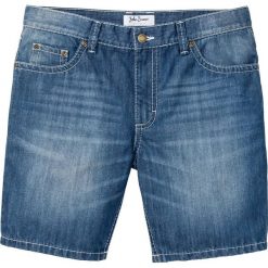 Długie szorty Regular Fit bonprix niebieski "used". Niebieskie jeansy męskie bonprix, m, bez wzorów, z jeansu, długie. Za 89,99 zł.