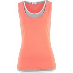Top 2 w 1 bonprix łososiowy. Brązowe topy damskie bonprix. Za 16,99 zł.