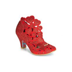 Czółenka Irregular Choice MEILE. Czerwone czółenka damskie Irregular Choice, bez wzorów, bez obcasa. Za 517,70 zł.