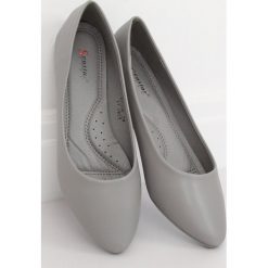 Baleriny damskie szare CC108 LT.GREY. Szare baleriny damskie obuwie damskie, bez wzorów, ze skóry ekologicznej, eleganckie, bez obcasa. Za 65,99 zł.