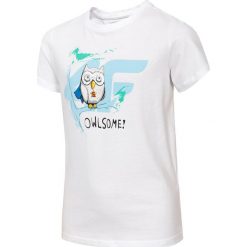 T-shirt dziecięcy (122-164) JTSM500 - biały. Białe t-shirty chłopięce 4f, bez wzorów, z bawełny, bez rękawów. Za 49,99 zł.