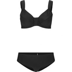 Bikini minimizer na fiszbinach (2 części) bonprix czarny. Czarne stroje kąpielowe damskie bonprix, bez wzorów. Za 99,99 zł.