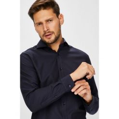 Selected - Koszula. Szare koszule męskie na spinki marki S.Oliver, l, z bawełny, z włoskim kołnierzykiem, z długim rękawem. Za 219,90 zł.