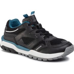 Sneakersy GEOX - J Tuono B. C J02AXC 014BU C9269 S Black/Petrol. Czarne trampki chłopięce Geox, bez wzorów, ze skóry ekologicznej, na sznurówki. W wyprzedaży za 259,00 zł.