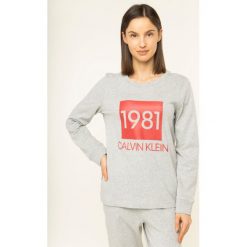 Piżama Calvin Klein Underwear 1981 Bold 000QS6347E. Szare piżamy damskie Calvin Klein Underwear, m, bez wzorów, z bawełny, bez rękawów. W wyprzedaży za 249,00 zł.