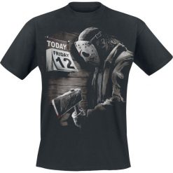 T-shirty męskie z nadrukiem: Friday The 13th Friday 12th Sad T-Shirt czarny