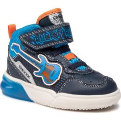 Sneakersy GEOX - J Grayjay B. B J049YB 0CEBU C0693 M Navy/Lt Blue. Niebieskie trampki chłopięce Geox, bez wzorów, ze skóry ekologicznej, bez zapięcia. Za 259,00 zł.