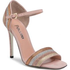 Sandały POLLINI - SA1601AC1ATQ160A Nu/Si/Go/Su/Pha. Klapki damskie Pollini, ze skóry. Za 1579,00 zł.