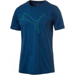 Puma Koszulka Sportowa Brand Cat Logo Tee Lapis Blue Heather S. Brązowe koszulki do fitnessu męskie Puma, m, z materiału. W wyprzedaży za 75,00 zł.