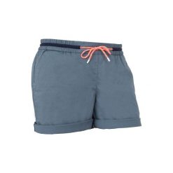 Szorty żeglarskie ADVENTURE 100 damskie. Czarne szorty damskie marki KIPSTA, z materiału. W wyprzedaży za 49,99 zł.