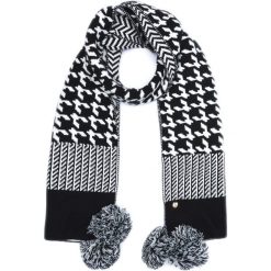 TWINSET Szalik Czarny Biały. Czarne szaliki damskie Twinset, bez wzorów, z wiskozy. Za 424,95 zł.