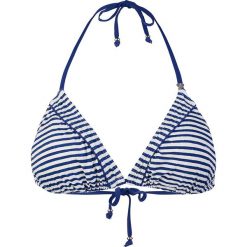 Biustonosz bikini w kolorze niebiesko-białym. Białe biustonosze z paskami marki Short Stories, w paski, z materiału. W wyprzedaży za 86,95 zł.