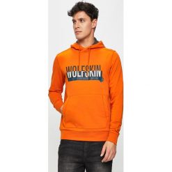Jack Wolfskin - Bluza. Niebieskie bluzy męskie Jack Wolfskin, s, z nadrukiem, z bawełny, z kapturem, bez rękawów, z kapturem. W wyprzedaży za 219,90 zł.