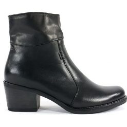 BOTKI DAMSKIE ESC 1124 CZA. Botki damskie ESCOTT, ze skóry, bez obcasa, bez zapięcia. Za 219,00 zł.