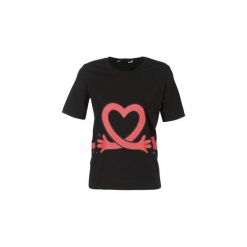T-shirty z krótkim rękawem Love Moschino W4F1541M3517. Czarne t-shirty damskie marki Love Moschino, m. Za 335,30 zł.
