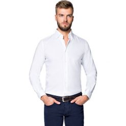 Koszula Giovani. Białe koszule męskie LANCERTO, m, z jedwabiu, eleganckie. Za 299,90 zł.
