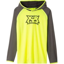 Shirt sportowy z kapturem bonprix żółty neonowy - szary z nadrukiem. Żółte koszule chłopięce bonprix, z nadrukiem, sportowe, z kapturem, z długim rękawem, długie. Za 44,99 zł.