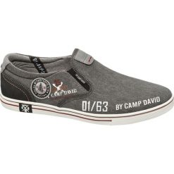 Tenisówki męskie Venture by Camp David popielate. Szare trampki męskie Venture by Camp David, bez wzorów, z materiału, sportowe, bez zapięcia. Za 139,90 zł.