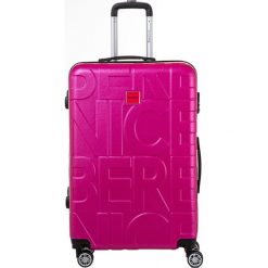 Walizka w kolorze różowym - 107 l. Różowe walizki Murano, Berenice, bez wzorów, z materiału. W wyprzedaży za 239,95 zł.