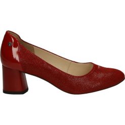 Czółenka - F961-18 PU RO. Brązowe buty ślubne damskie Venezia, ze skóry. Za 299,00 zł.