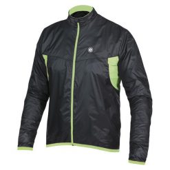Etape Kurtka Rowerowa Męska Vento Black/Green L. Czarne kurtki sportowe męskie marki Etape, m, bez wzorów, bez kaptura. Za 172,00 zł.