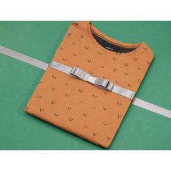 T-shirt z mikroprintem - Brązowy. Pomarańczowe t-shirty męskie Reserved, s, bez wzorów, bez kołnierzyka. Za 39,99 zł.